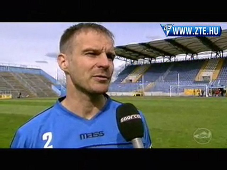 2010.05.08 Kocsárdi Gergely nyilatkozott a ZTE-Honvéd előtt