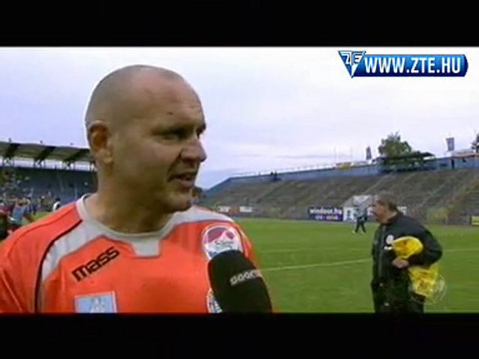 2010.05.08 Vlaszák Géza nyilatkozott a ZTE-Honvéd után