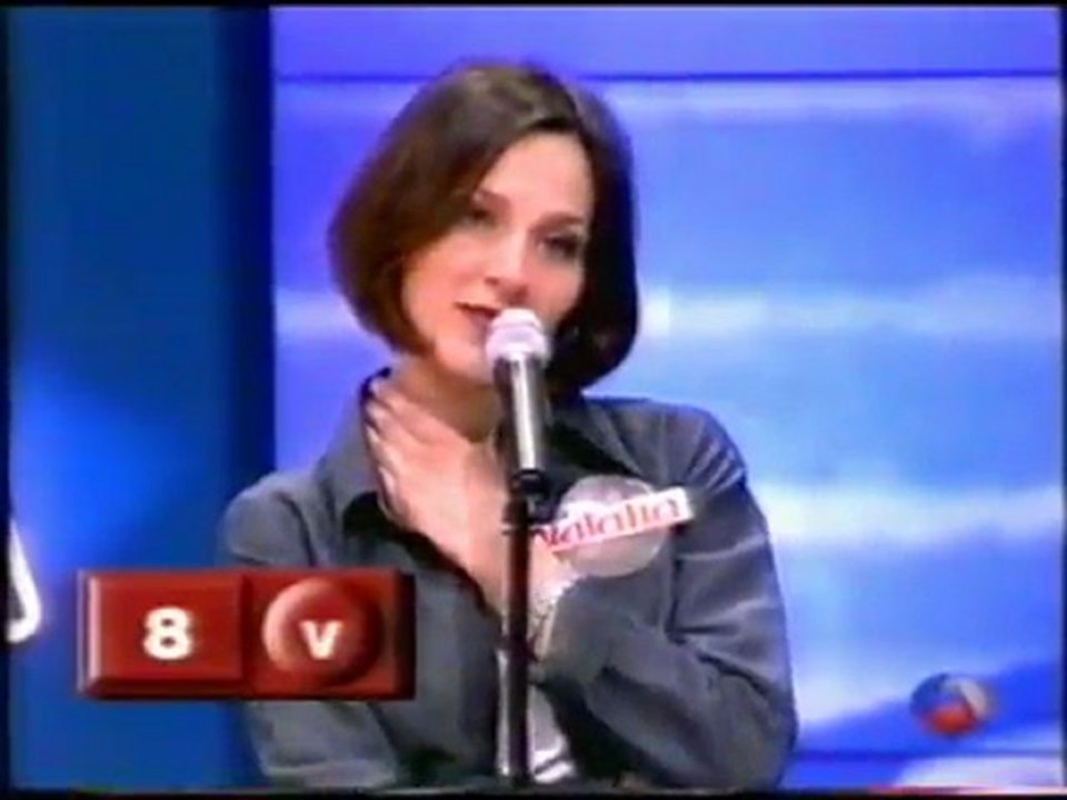 Natalia invitada en "Pasapalabra" (2001) - parte II