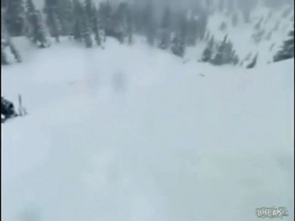 Skier Flips Right Out of Skis