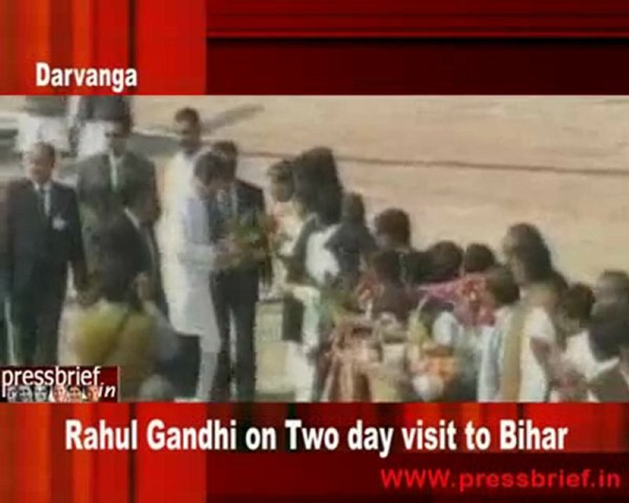 Rahul Gandhi on Two day visit to Bihar.(Darvanga) 1st Feb.10
