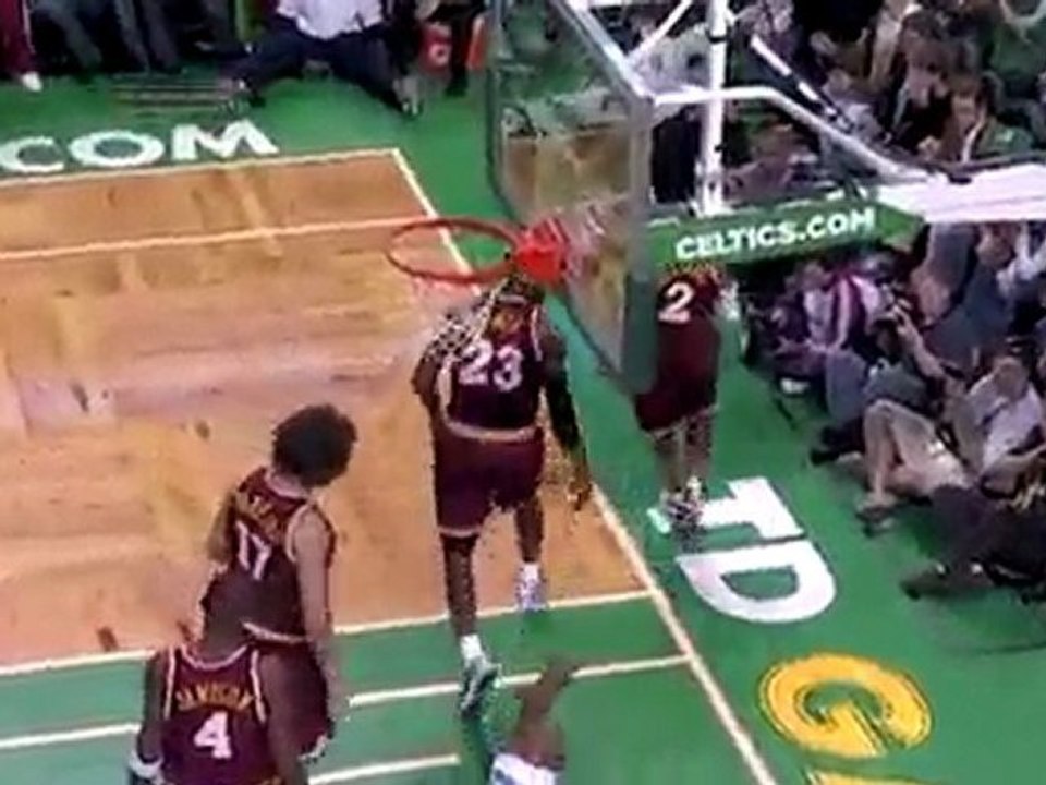 LeBron James Block the Ray Allen layup during the third quar