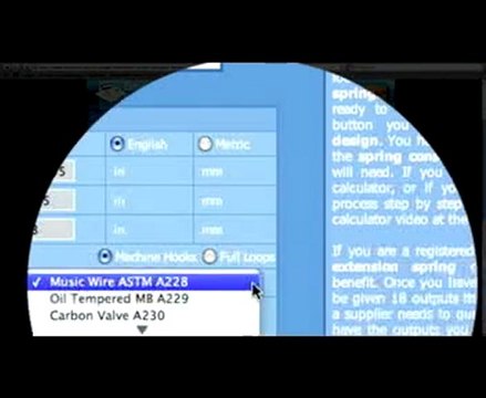 Design My Extension Spring - Spring Calculator