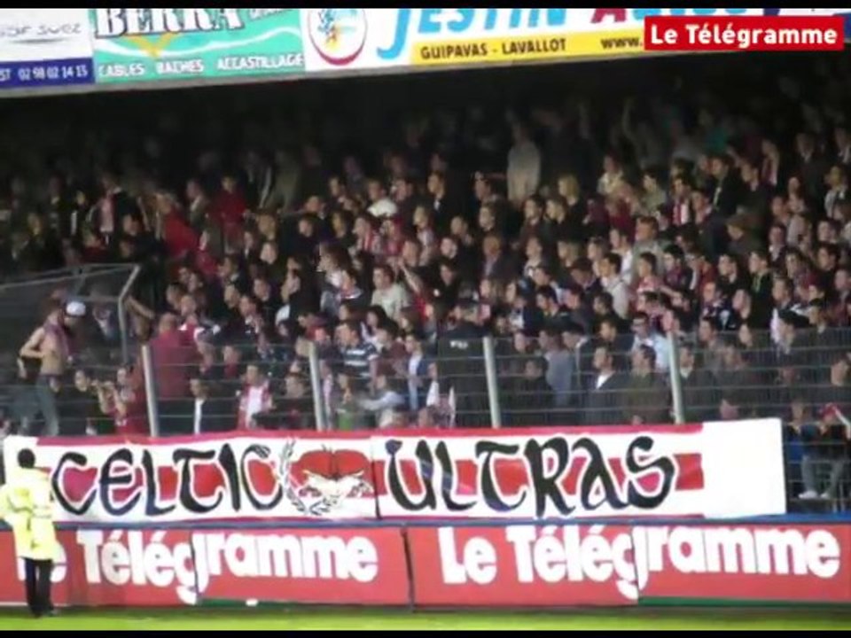 Montée du Stade Brestois. Des supporters aux anges