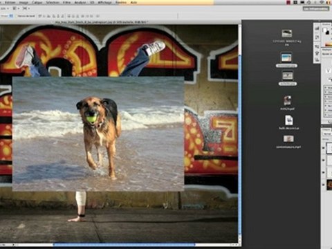 photoshop cs5 tutoriel - importation par glisser/déposer