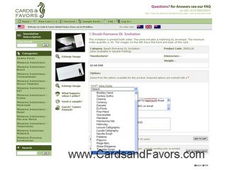 Beach Romance Wedding Invitation. Stationery for a Beach We