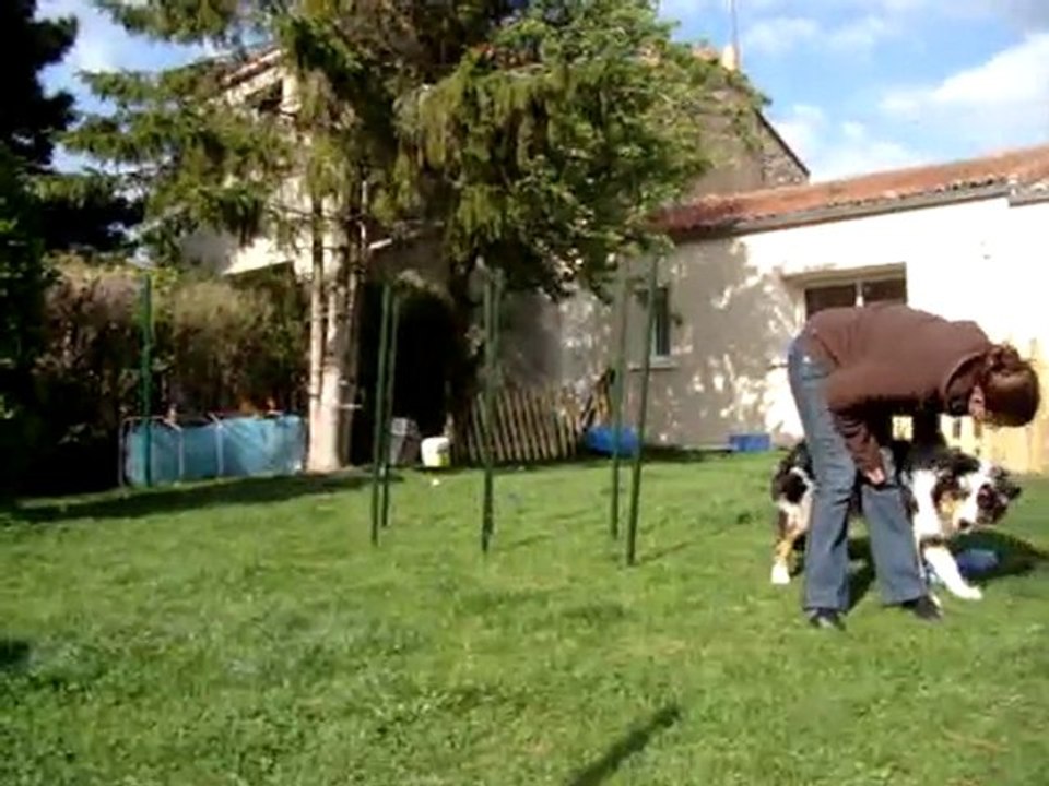 Apprentissage slalom couloir