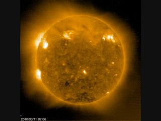 Activité Solaire en 2010 - SOHO EIT284