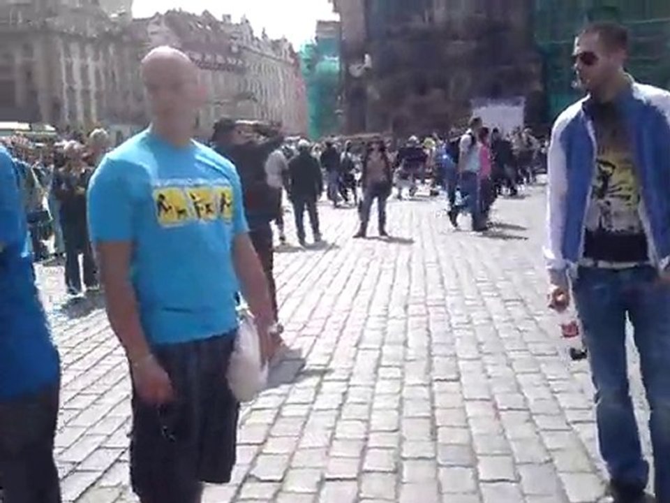 Ambiance sur la place de La Vieille Ville