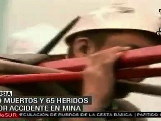 Rusia, 30 muertos y 65 heridos por accidente en mina
