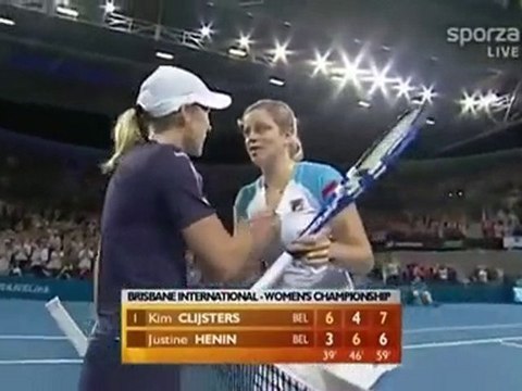 Kim Clijsters vs.Justine Henin - Brisbane 2010