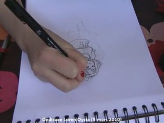 Dédicace Loren Oysta pour Manga Girl 5 mars 2010