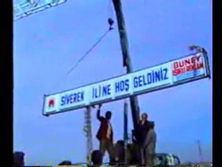 Siverek girişine il tabelası asılması