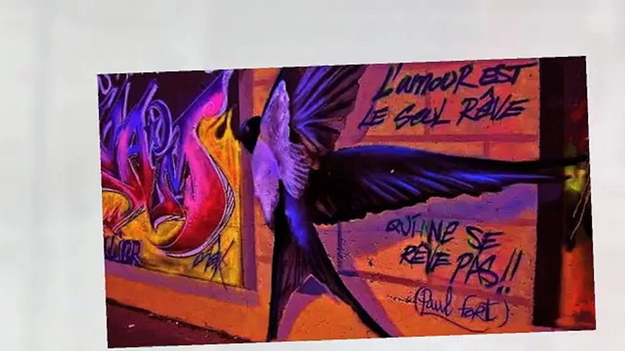 essai 2, art de rue et arc en ciel