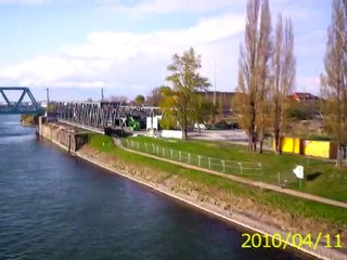11 avril 2010, promenade Port du Rhin et frontière...