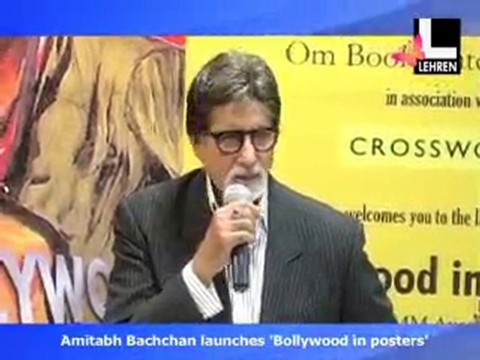 Big B At 'Bollywood In Posters' Launch