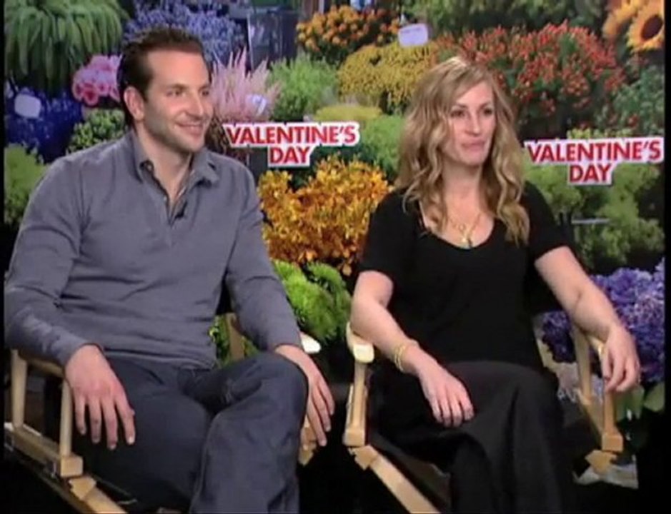 Julia Roberts & Bradley Cooper Valentine's Day interview