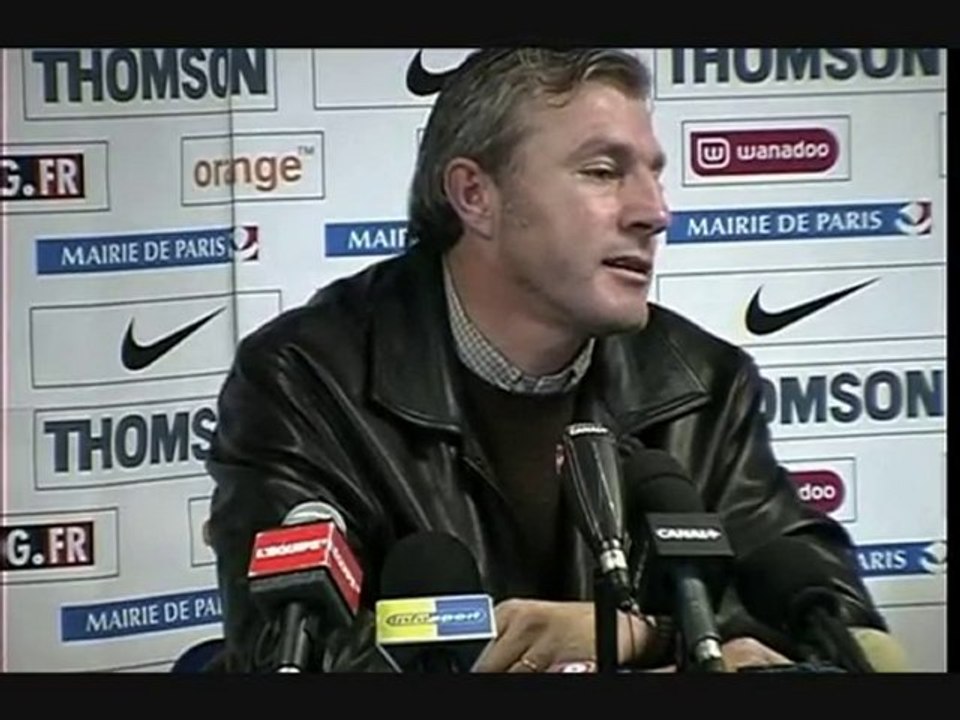 luis fernandez - conférence de presse saison 2002-2003