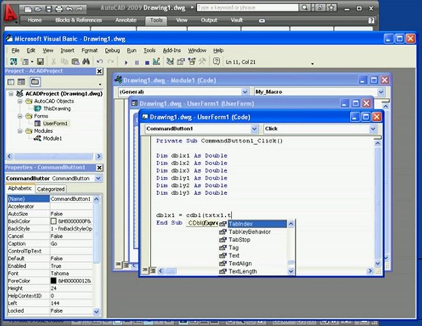 AutoCAD Tutorials Macro