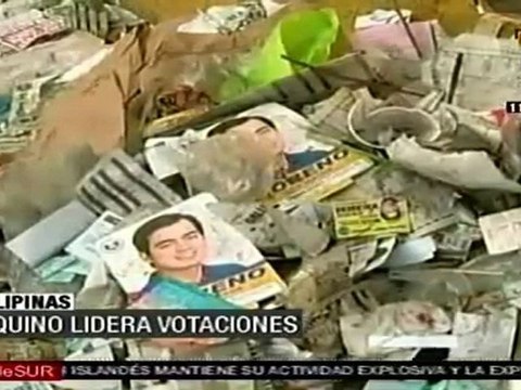 Aquino encabeza los resultados electorales en Filipinas tras