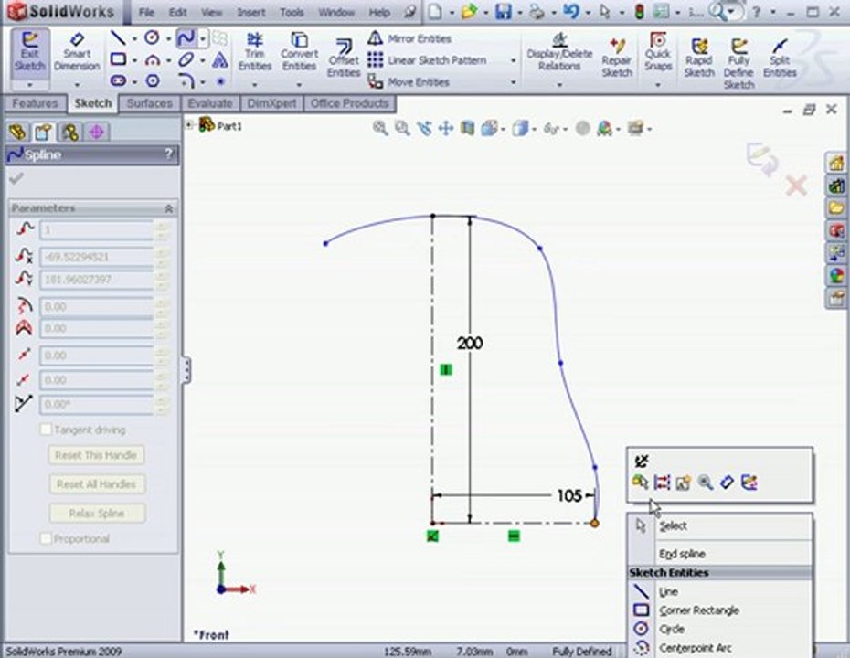 solidworks Tutorials Outline Sketch