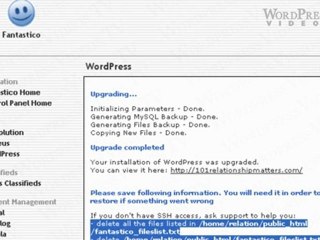 How to Upgrade WordPress Using cPanel - WordpressVideos.TV