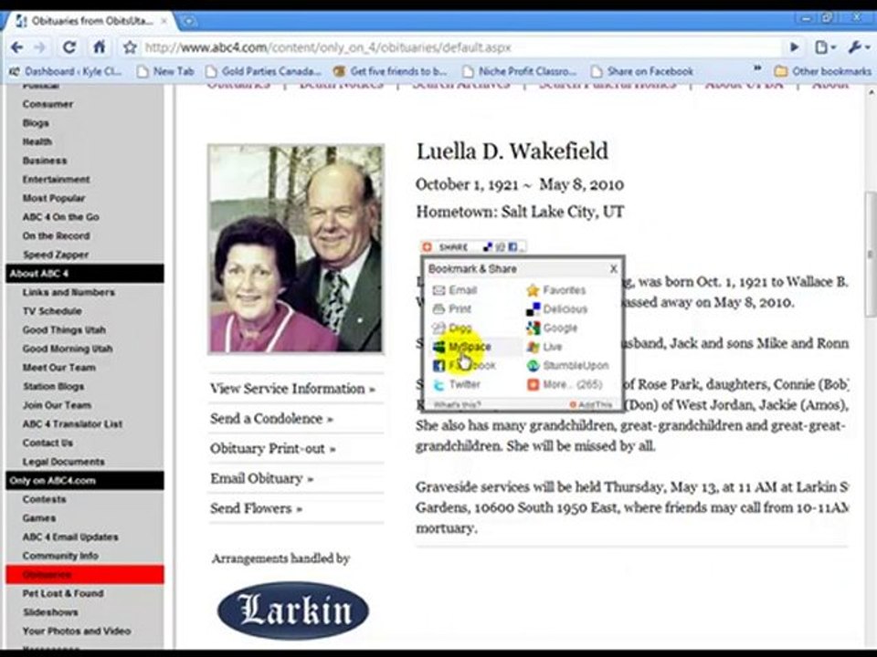 Utah's ABC4 Featuring Obituaries by ObitsUtah.com