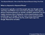 Free Keyword Research - How to Start Using 2 Tools