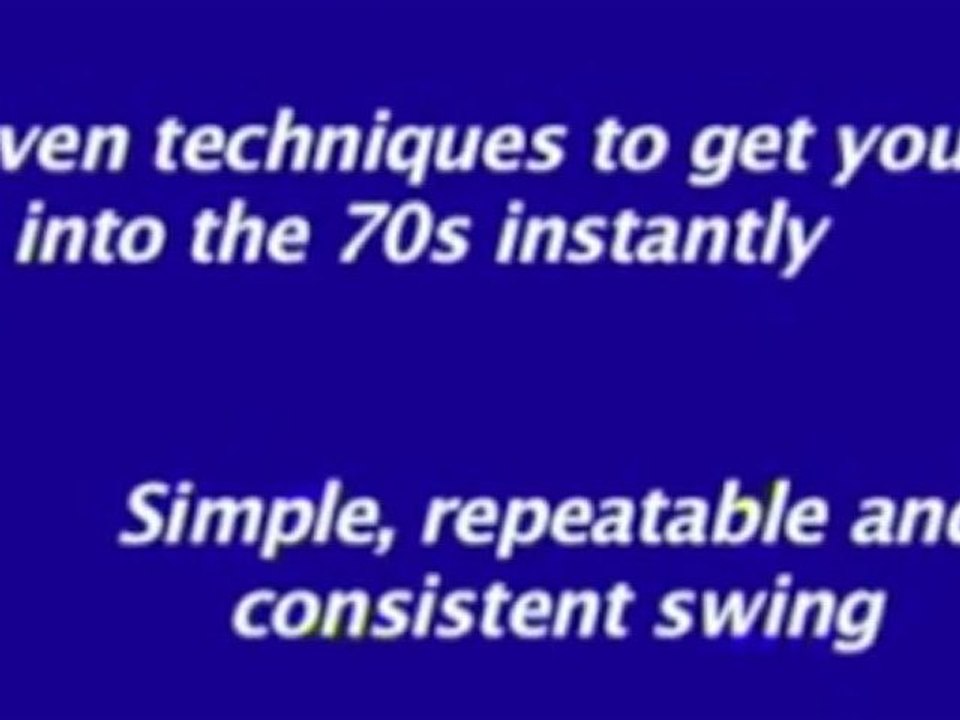 How to drastically Increase your golf score