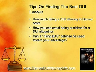The Best Denver DUI Attorney