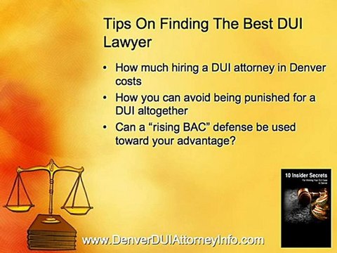 The Best Denver DUI Attorney