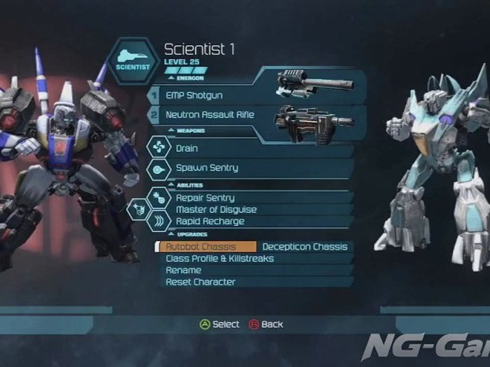 Transformers WfC Character Customization