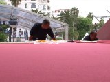 Le tapis rouge déroulé sur les marches de Cannes