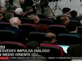 Dimitri Medvedev impulsa diálogo en Medio Oriente