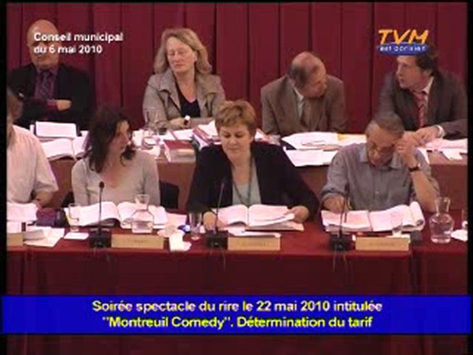 CONSEIL MUNICIPAL MONTREUIL (06/05/2010) - Points 26 à 30
