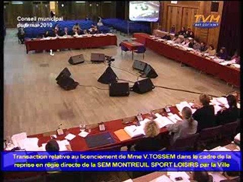 CONSEIL MUNICIPAL MONTREUIL (06/05/2010) - Points 38 à 44