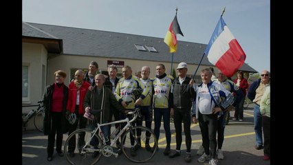 Arrivée des cyclistes de Fleury-Waldbüttelbrunn