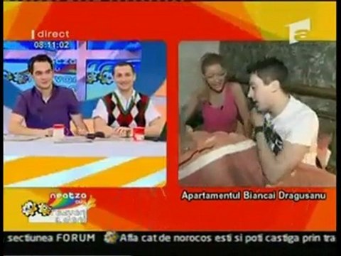 Bianca Dragusanu la Neatza cu Razvan si Dani