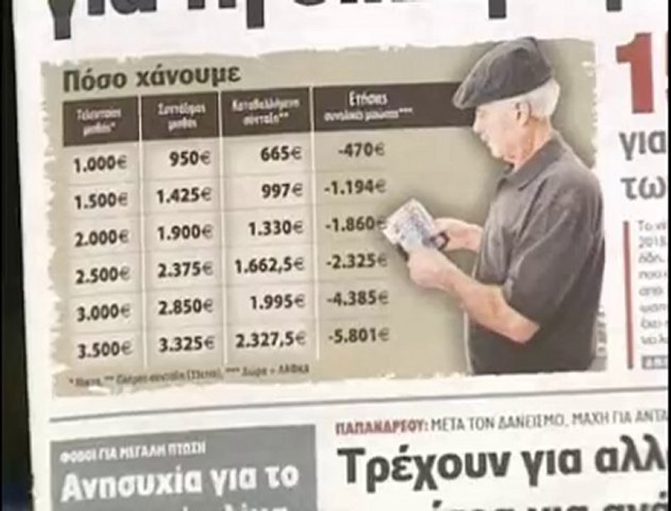 إحتجاج اليونانيين على قسوة إجراءات التقشف