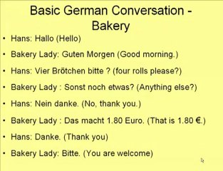 Teach yourself German Phrases - German Language Bakery - video Dailymotion
