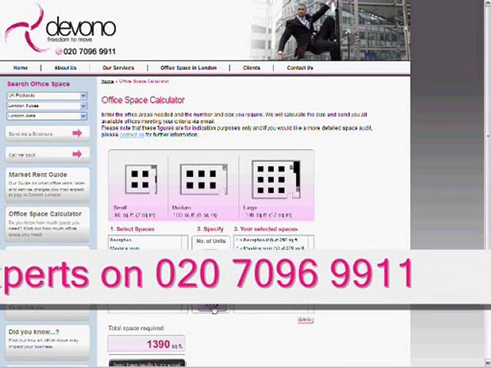 Office Space Calculator  | Commercial Property London | ...