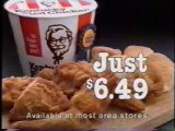 Kentucky Fried Chicken $6.49 bucket / partial 10A/N open '86