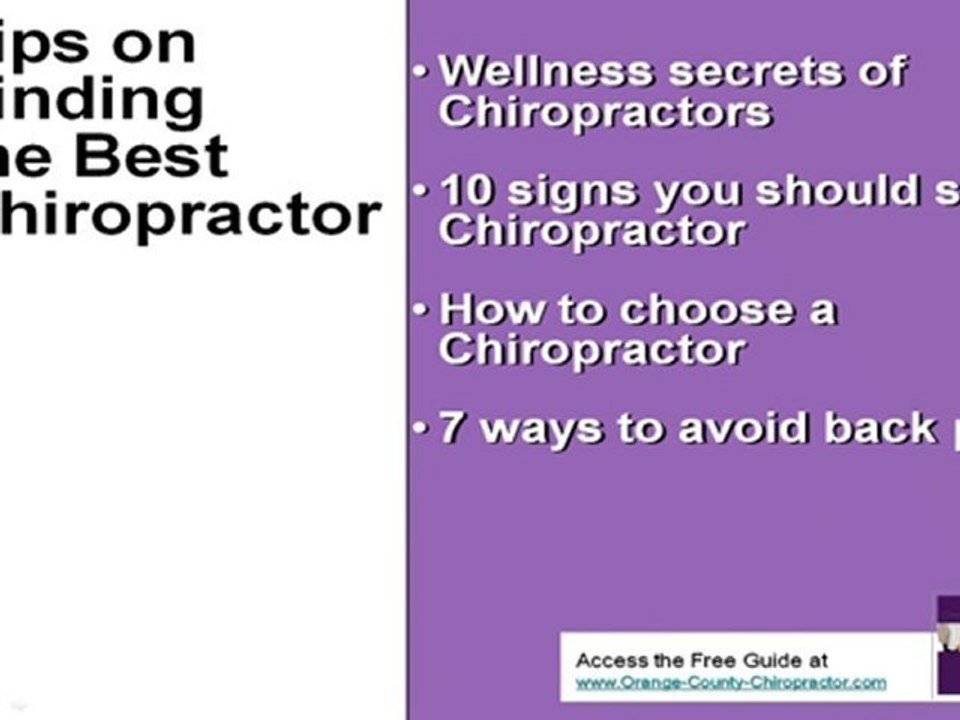 How To Find The Right Chiropractor In Orange County, Califo