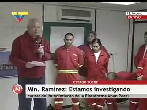RUEDA DE PRENSA MINISTRO RAMIREZ VTV