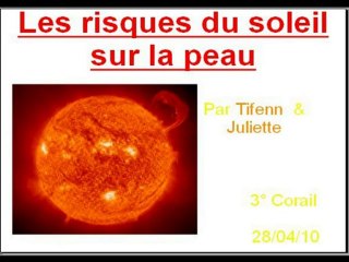 Risques face au soleil - cancer de la peau - SVT 3ème