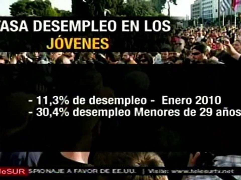 La tasa de desempleo en Grecia se ubica en la segunda posici