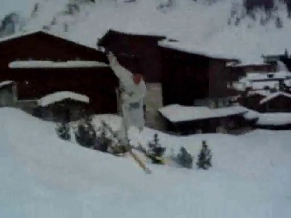 Figure raté au ski