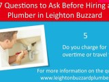 7 Questions To Ask Before Hiring a Leighton Buzzard Plumber
