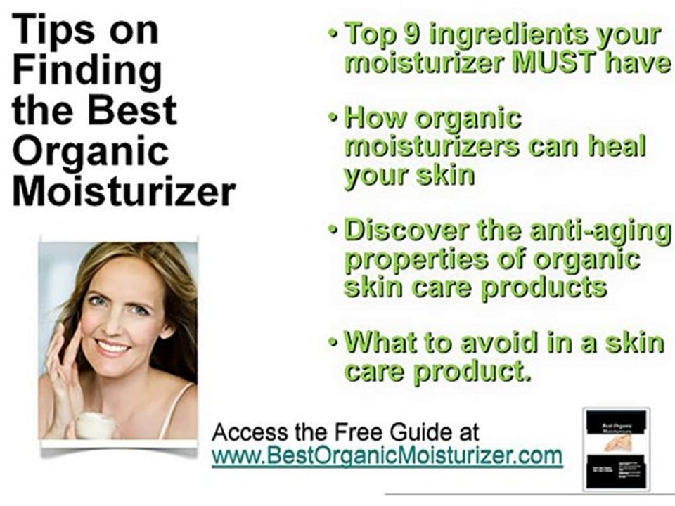 Best Organic Moisturizers For Youthful Clear Skin
