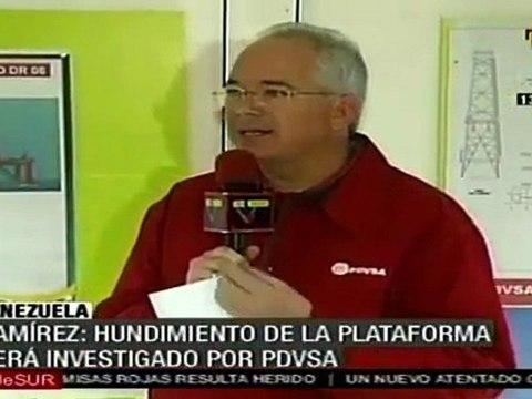 PDVSA investigará hundimiento de plataforma